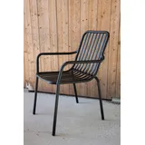 venture home Peking Gartenstuhl 2er Set 0 x 0 x 0 cm schwarz