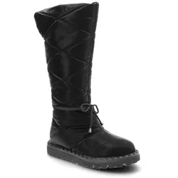 Schwarze Stiefel Artiker Gefütterte Damenschuhe, 39