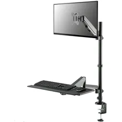 Neomounts Steh-Sitz Arbeitsplatz Monitorhalterung bis 32 Zoll (DS90-325BL1), schwarz