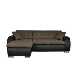 Ecksofa  Aries ¦ braun ¦ Maße (cm): B: 242 H: 80 T: 161