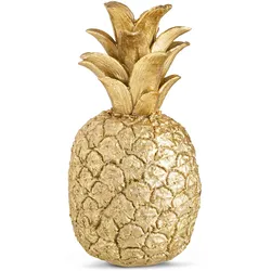 Deko-Objekt Ananas 25 cm Kunststoff Gold M (Medium)