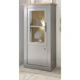 furn.design Vitrine Rideau 68 x 142 x 37 cm Grau