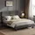 VASAGLE Polsterbett 160 x 200 cm Grau