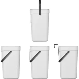 PRO PLUS Abfalleimer 3 l Weiß