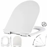 BadeStern Flacher WC-Sitz D-Form Absenkautomatik