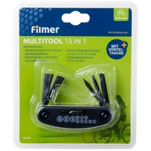 Frei Multitool-Werkzeug 15-teilig mit Gürteltasche Schwarz
