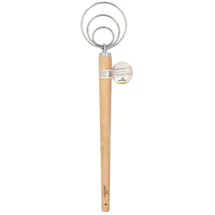 Birkmann Teigrührer & L 34 cm - Holzgriff - Edelstahlspulen