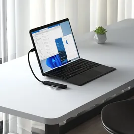 Satechi USB-C 4-in-1 Slim Multiport Adapter 4K Schwarz