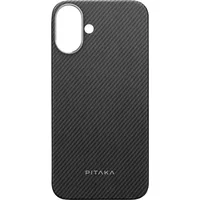 Pitaka iPhone 16 Plus Ultra-Slim Case schwarz/grau