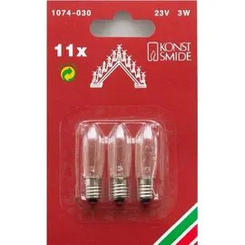 Konstsmide 1074-030 Top-Kerze 3 St. E10