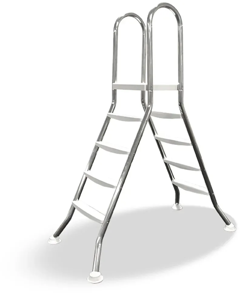 Hochbeckenleiter Edelstahl 120 cm mit Plattform (05521)