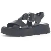 Gabor Damen Pantoletten, Frauen Slipper,Best Fitting,Sommerschuhe,sommerclogs,Hauschuhe,Plateau-Sohle,Schlupfschuhe,schwarz (Uni),41 EU 7.5 UK - 41 EU