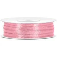 Partydeco Satinband hellrosa 3 mm 50 m