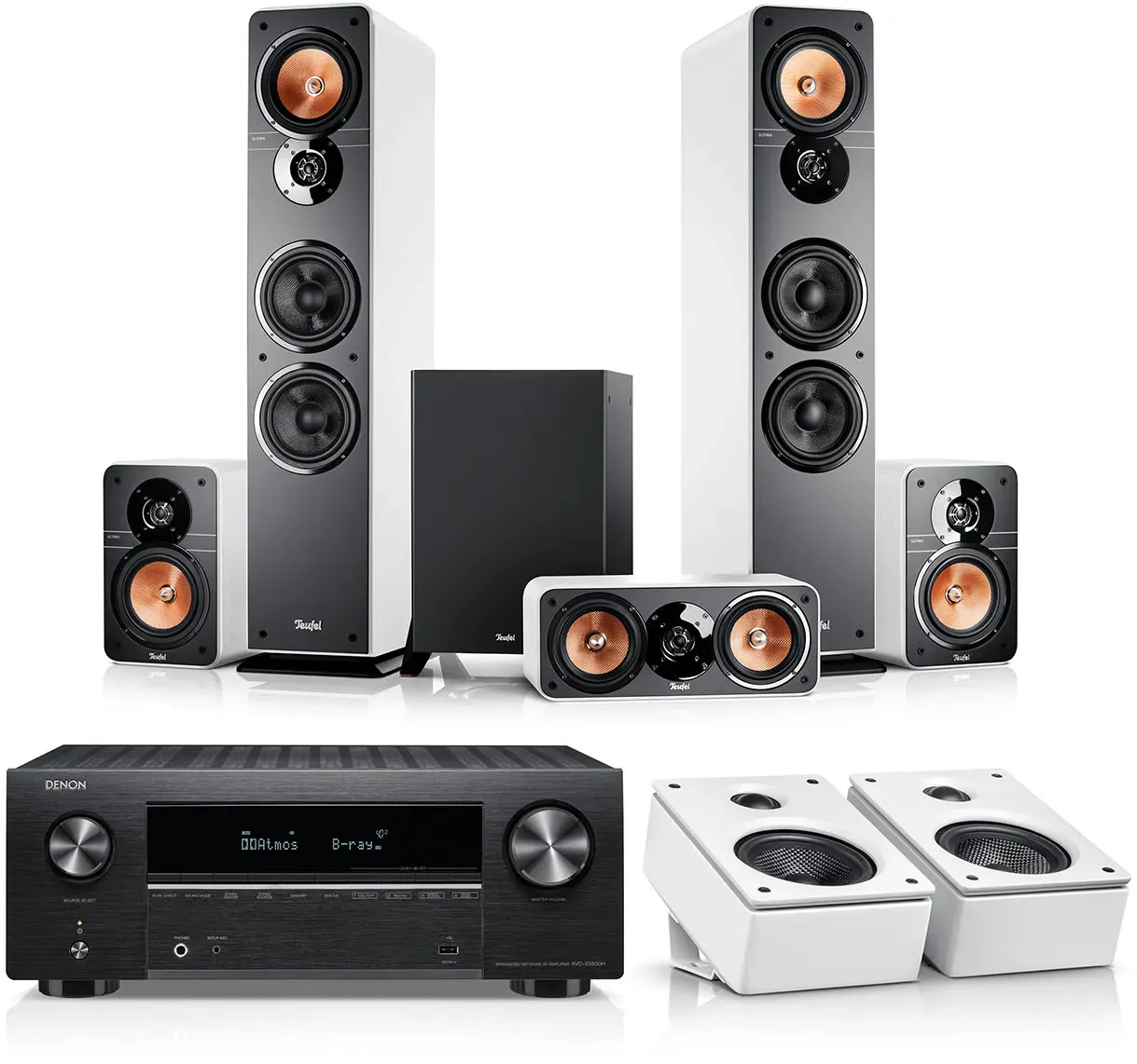 ULTIMA 40 Surround + DENON X3800H für Dolby Atmos