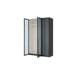 Sconto Drehtürenschrank Dreamer 152,2 x 236 x 58 cm Schwarz