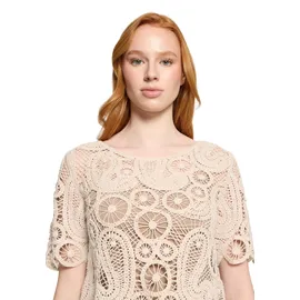 Betty Barclay Damen Kurzarmshirt Beige 42