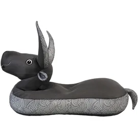 Westmann Sitzsack Schwimmtier Stier Pool Buddy Schwarz
