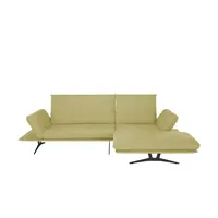 KOINOR Ecksofa aus Flachgewebe Francis ¦ grün ¦ Maße (cm): B: 284 H: 93 T: 159