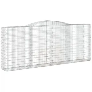 vidaXL Gabione mit Hochbogen 400 x 50 x 180 cm