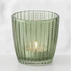 Boltze Teelichthalter Marilu Glas grün