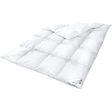 HS28 Daunendecke Bettdecke Oberbett Daunen Federn Decke 15 % Daunen - 85 % Federn 135x200 cm 1050g