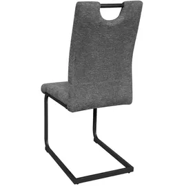 byLIVING Esszimmerstuhl Banff Webstoff anthrazit 2er Set