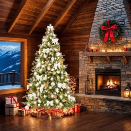 Tectake Weihnachtsbaum Blitzen Grün 180 cm