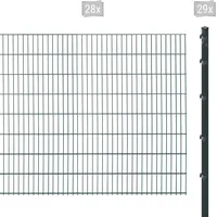 Arvotec Doppelstabmattenzaun ARVOTEC "ESSENTIAL 163 zum Einbetonieren", grau (anthrazit), H:163cm, Stahl, Kunststoff, Zaunelemente, Zaunhöhe 163 cm, Zaunlänge 2 - 60 m