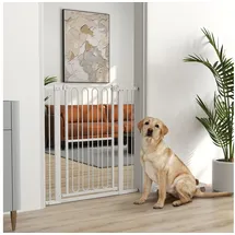 PawHut Hundegitter 76-104 cm Weiß
