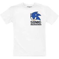 Sonic SEGA T-Shirt Sonic The Hedgehog T-Shirt weiss Kinder 104 116 128 140 Jungen + Mädchen 104