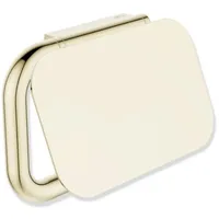 Hewi Serie 480 WC-Papierhalter mit Deckel, PVD beschichtet, messing