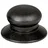 Krüger Deckelknopf Aluminium, Schwarz