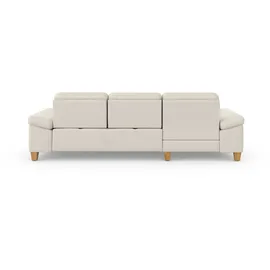 sit&more Ecksofa SIT & MORE "Westham L-Form", beige (creme), B:275cm H:88cm T:172cm, 90% Polyester 10% Polyamid, Sofas, Ecksofa, mit Recamiere, mit oder ohne Bettfunktion, Bettkasten, Füße Eiche