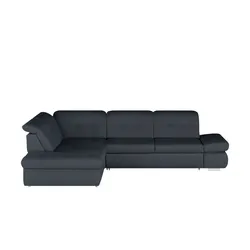 Kollektion Kraft Ecksofa Leder  Spencer ¦ blau ¦ Maße (cm): B: 323 H: 102 T: 260