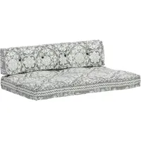 VidaXL Palettensofa-Auflage Hellgrau Stoff Patchwork