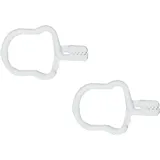 RUCO Wäscheklammern RUCO "Clip", weiß, B:2cm H:0,5cm L:4cm, Kunststoff, Halteklammern, Handtuch-Aufhänger, Kunststoff, 30-teilig