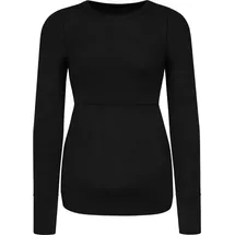 normani Outdoor Sports Merino Umstands-Langarm-Shirt Cambria in Schwarz | Gr.: M