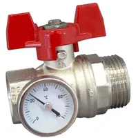 OVENTROP Kugelhahn 1 Zoll mit Thermometer