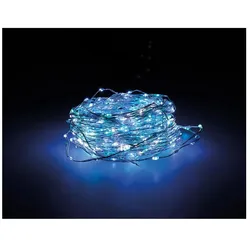EDM EXTRA DICHTE MIKRO-LED-GIRLANDE, BLINKENDE PASTELLFARBEN, 14 M SILBERNES KABEL MIT 567 LEDS