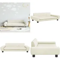 Kindersofa Creme 100x54x33 cm Samt - Kindersofa - Kindersofas - Home & Living
