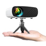 Mini Beamer, ELEPHAS WiFi Beamer Full HD 1080P 8000 Lux Tragbarer Beamer, kompatibel mit Android/iOS/Windows/TV Stick/HDMI/USB