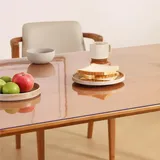 kefu01 Hochtemperaturbeständige Tischdecke Transparent,wasserdichte Tischfolie Schutzfolie,3mm PVC Tischschutz,Rechteckiger Tischfolie,Schrumpffreier Geruchloser Tischschutzfolie (45x60cm/18x24in)