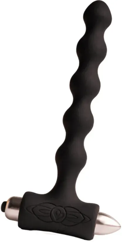 ROCKS-OFF - PETITE SENSATIONS PEARLS ANAL PLUG VIBRATOR SCHWARZ