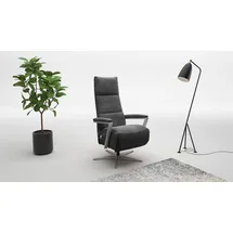 sit&more TV-Sessel Vario Comfort Polyester 70 x 124 x 85 cm Grau mit Kopfteilverstellung & 360° Drehfunktion