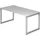 bümö Schreibtisch R-Serie Grau / Silber