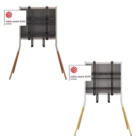 One for All Max TV-Ständer 49,5 cm x 121,1 cm Walnuss Holz/Metall