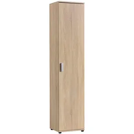 home collective Mehrzweckschrank Sonoma Eiche, Holz, Echtholz, 4 Fächer, 35x184x40 cm, Waschküche, Mehrzweckschränke