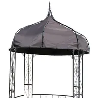 Outflexx Ersatzdach für Pavillon 13419, Grau, PA-beschichtetes Polyester, 300x300