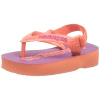 Havaianas Unisex Baby Logomania Flipflop, 4145795, Rosa (Salmon), 22 - 22 EU