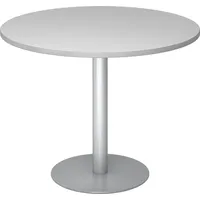 Hammerbacher Besprechungstisch 100cm grau/silber